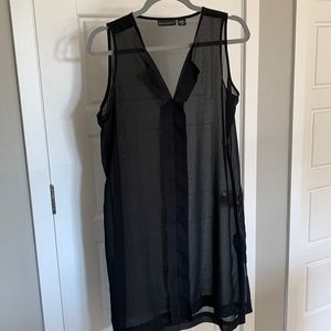 Metaphor Sheer Black Dress